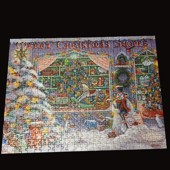 Ravensburger The Christmas Shop Jigsaw Puzzle, 500 Pieces - Picture 2 of 4